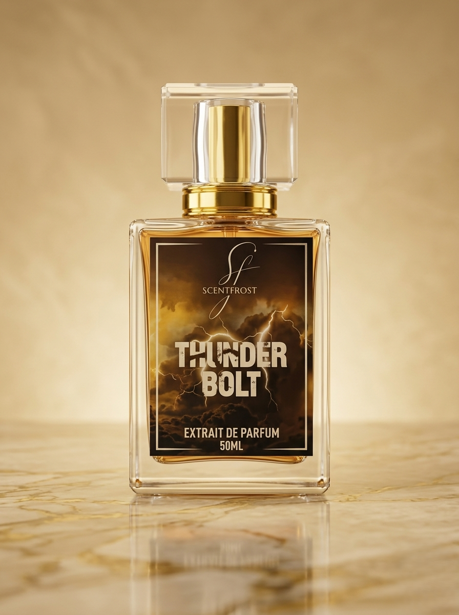thunder bolt front hero shot only bottle scent frost