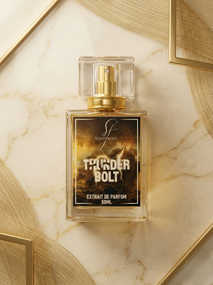 thunder bolt front top shot bottle scent frost